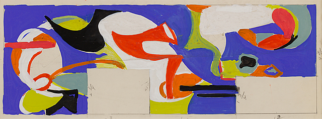 Untitled Mural Study, 1940, Lee Krasner, New York, Pollock-Krasner Foundation.