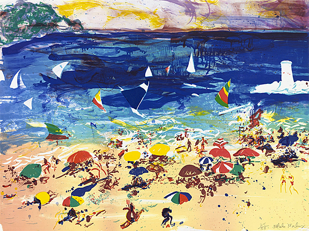 Beach Scene, 1982, Malcolm Morley Beach Scene, 1982, Malcolm Morley, New York, Museum of Modern Art (MoMA).