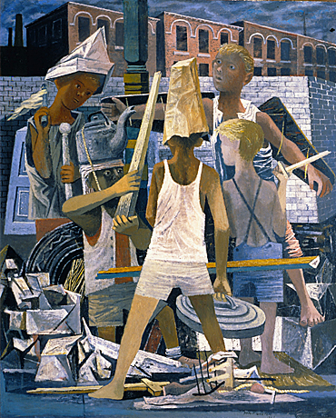 Martial Memory, 1941, Philip Guston Martial Memory, 1941, Philip Guston, Iowa, Saint Louis Art Museum.