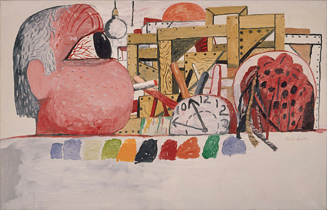 Studio Landscape, 1975, Philip Guston Studio Landscape, 1975, Philip Guston, Collection privée.