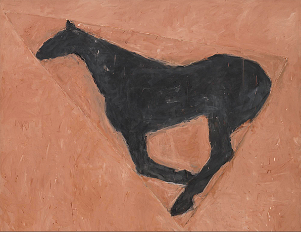 Black in Place, 1976, Susan Rothenberg Black in Place, 1976, Susan Rothenberg, New York, Museum of Modern Art (MoMA).