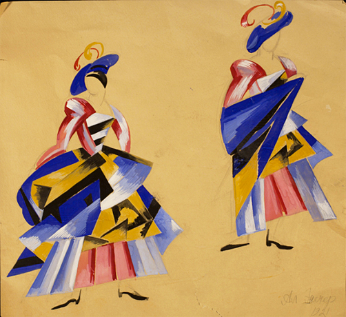 Vestuario para la obra Romeo y Julieta, 1920-1921, Alexandra Exter, Colección privada.