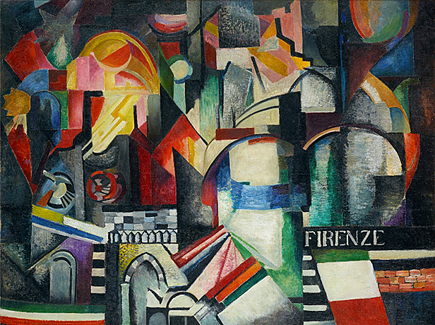 Florencia, 1915, Alexandra Exter, Moscú, Galería Tretyakov.