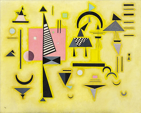 Rosa decisivo, 1932, Wassily Kandinsky, Nueva York, Guggenheim Museum.