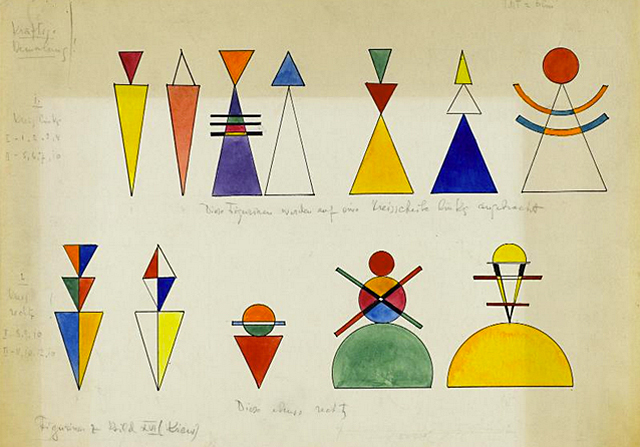 Figurines pour tableau XVI. Kiev, 1928, Wassily Kandinsky, Paris, Centre Pompidou.