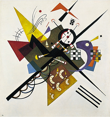Sobre blanco II, 1923, Wassily Kandinsky, París, Centro Pompidou.