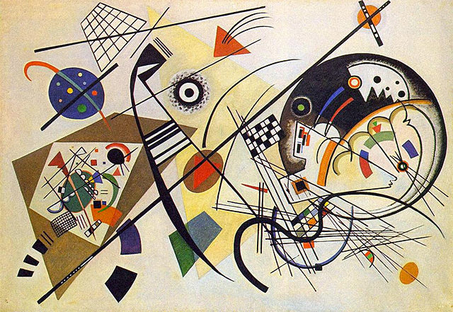 Trazo continuo, 1923, Wassily Kandinsky, Dusseldorf. Kunstsammlung Nordrhein-Westfalen.