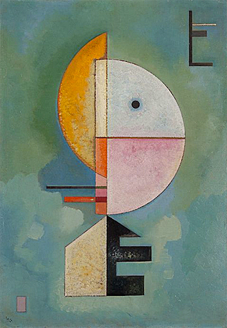 Vers le haut (Hacia arriba), 1929, Wassily Kandinsky, Venecia, Museo Peggy Guggenheim.