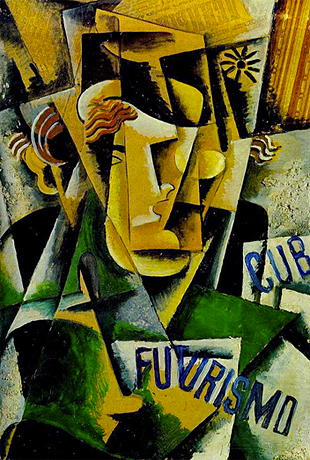 Étude pour un portrait, 1915, Lioubov Popova, Collection privée.