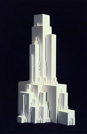 Gota 2-a, 1923-27, Kasimir Malevitch, reconstitución del Architectone de Malevitch por Paul Pedersen en 1978, París, Centro Pompidou.