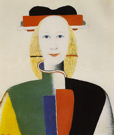 Jeune fille avec peigne aux cheveux, 1932-33, Kasimir Malevitch, Moscou, Galerie Tretiakov.