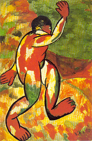 El bañista, 1909-1910, Kasimir Malevitch, Amsterdam, Stedelijk Museum.