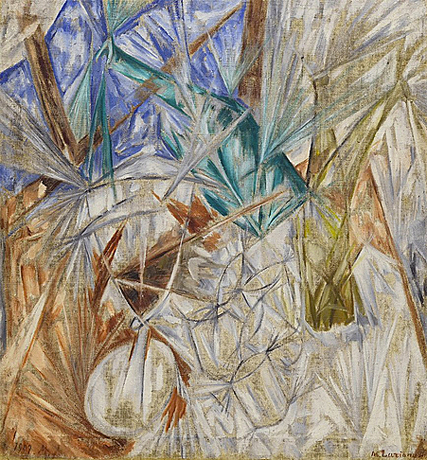 Vasos, 1912, Mikhail Larionov, Nueva York, Museo Guggenheim.