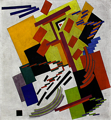 Composición no objetiva, 1916, Olga Rozanova, Colección privada.