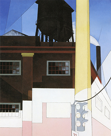 Y la casa del Bravo (… And the Home of the Brave), 1931, Charles Demuth, Chicago, Art Institute.