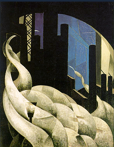 Encens d'une nouvelle église, 1921, Charles Demuth, Columbus Museum of Art.