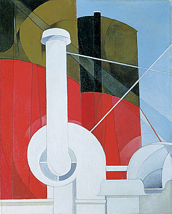 Paquebot "Paris", 1921-22, Charles Demuth, Ohio, Columbus Museum of Art.