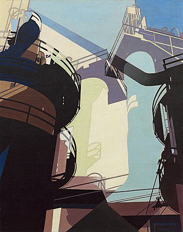 Aerial Gyrations, 1953, Charles Sheeler, San Francisco Museum of Modern Art.