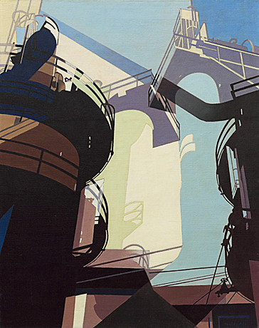 Rotaciones aéreas (Aerial Gyrations), 1953, Charles Sheeler, San Francisco Museum of Modern Art.