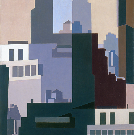 Canyons, 1951, Charles Sheeler, Madrid, Museo Thyssen-Bornemisza.