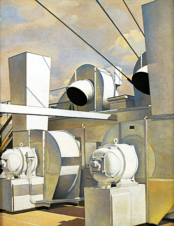 Puente de cubierta (Upper Deck), 1929, Charles Sheeler, Cambridge, Harvard University Fogg Art Museum.