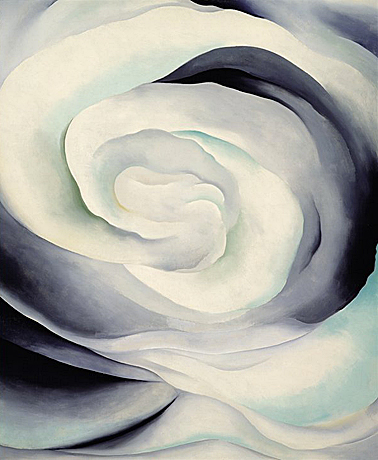 Georgia O'Keeffe, Abstracción-Rosa blanca (Abstraction White Rose), 1927, Santa Fe, Georgia O’Keeffe Museum.