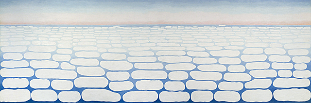 Georgia O'Keeffe, Sky Above Clouds IV (Ciel au-dessus des nuages IV), 1965, Chicago, The Art Institute.