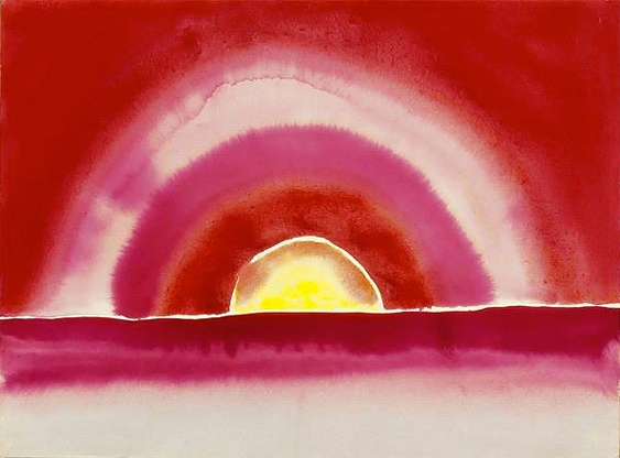 Sunrise, 1916, Georgia O’Keeffe, Santa Fe, Nouveau-Mexique, Georgia O’Keeffe Museum.