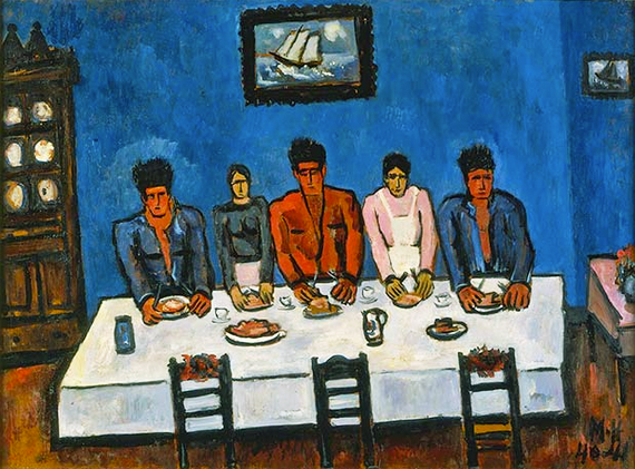 Fisherman’s Last Supper, Nova Scotia, 1940-41, Marsden Hartley, Purchase, New York, Neuberger Museum of Art.