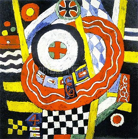 La Cruz de Hierro, 1916, Marsden Hartley, Saint Louis, Washington University Gallery of Art.