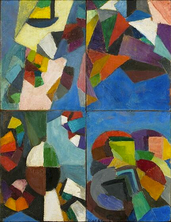 Four Part Synchromy, Number 7, Morgan Russell, 1914-1915, Nueva York, Whitney Museum of American Art.