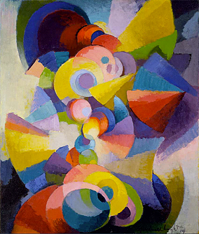 Conception Synchromy, 1914, Stanton MacDonald-Wright, Nueva York, Museum of Modern Art.