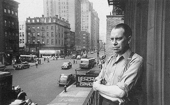 Stuart Davis depuis le balcon de son atelier à New York en 1935, Collection privée.