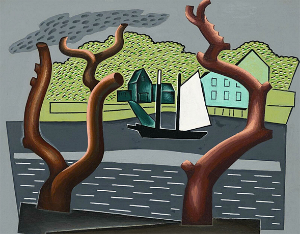 Stuart Davis, Early American Landscape, 1925, Nueva York, Whitney Museum of American Art.