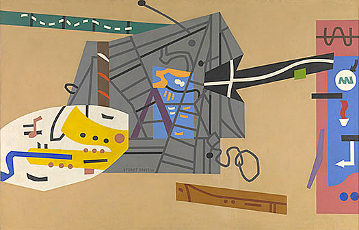 Stuart Davis, Mural for studio B, WNYC, Municipal Broadcasting Company, 1939, New York, Whitney Museum of Art.