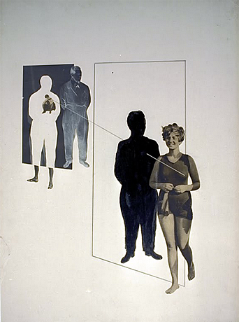 Jealousy, 1927, fotomontaje, László Moholy-Nagy, Colección privada.