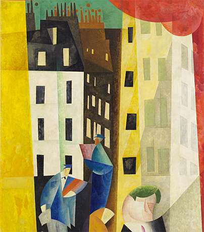 Lyonel Feininger, Architecture II (L'homme de Potin), 1921