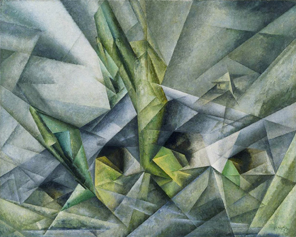 Lyonel Feininger. Brücke 0 (Puente V, 1919), Philadelphia Museum of Art.