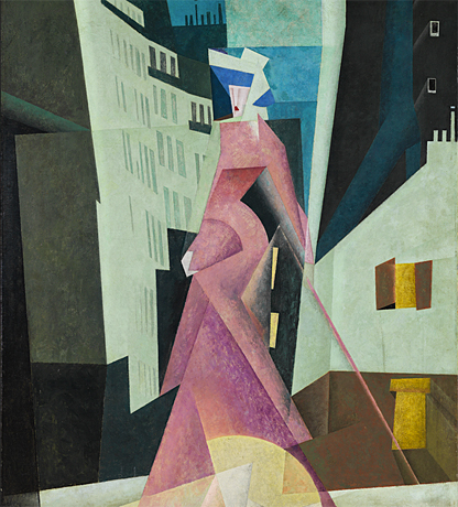 Lyonel Feininger. La Dame en mauve, 1922, Madrid, Musée Thyssen-Bornemisza.