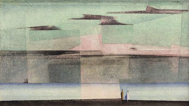 Lyonel Feininger. Sans titre (Cloud rose II), 1928, Vienne, collection privée.