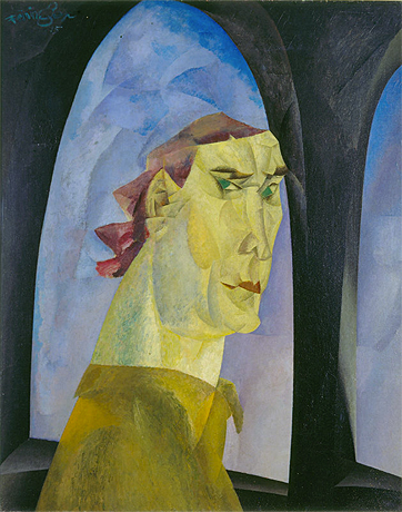 Lyonel Feininger. Autoportrait, 1915, Houston, Collection privée.