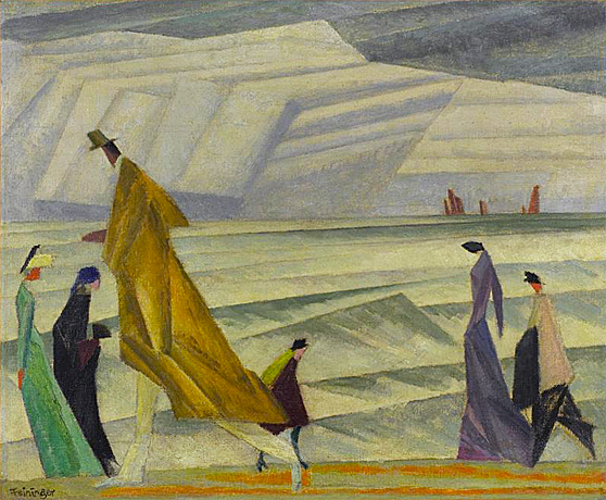 Lyonel Feininger. Sur la plage, 1913, Paris, Centre Pompidou.