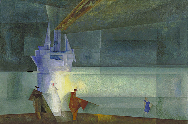 Lyonel Feininger. The Steamer Odin, II, 1927, Nueva York, MOMA.