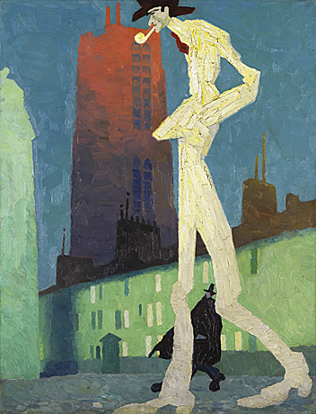 Lyonel Feininger. L'homme blanc , 1907, Madrid, Museo Thyssen-Bornemisza.