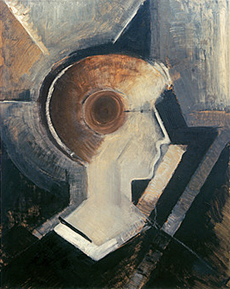 Oskar Schlemmer, Tête de fille en argent, 1913, Stuttgart, Staatsgalerie.