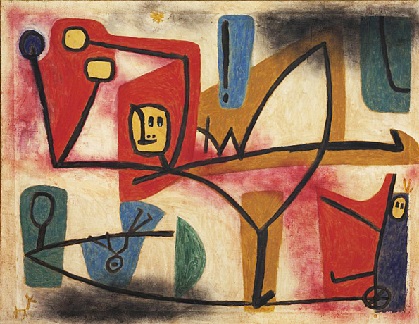 Paul Klee. Alegría desbordante, 1939, Exubérance, Paris, Centre Pompidou.