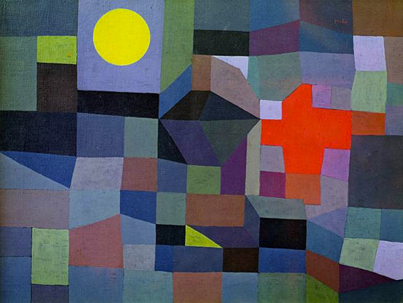 Paul Klee. Fuego en la luna llena, 1933, Essen, Folkwang Museum.