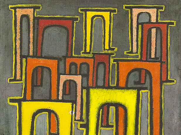 Paul Klee. La Revolución del viaducto, 1937, Hamburgo, Hamburger Kunsthalle.