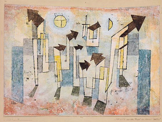 Paul Klee. Mural del templo de la añoranza (Mural from the Temple of Longin), 1922-30, Nueva York, Metropolitan Museum.