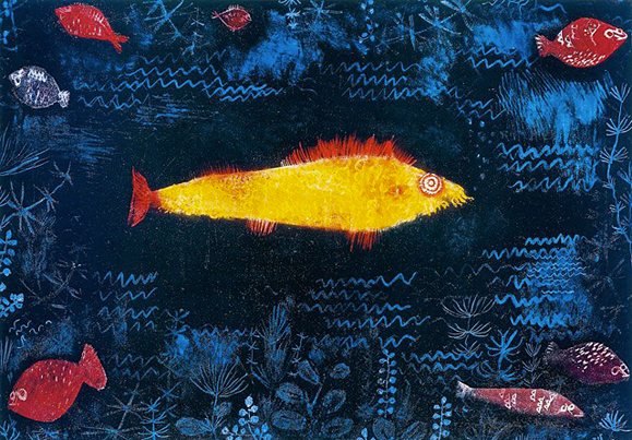 Paul Klee. El pez dorado, 1925 Poisson doré, Hamburgo, Hamburger Kunsthalle.